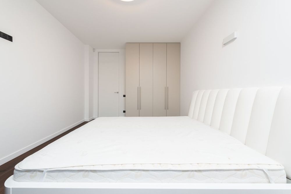 Clean, sanitized mattress in a bedroom in Oxford, CT