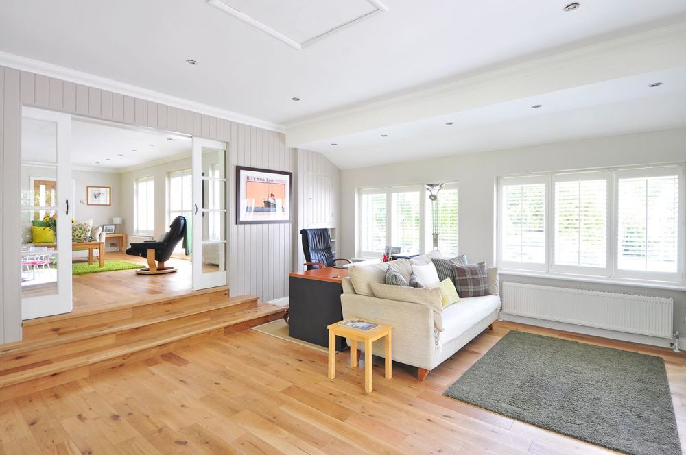 Area rug in a Ansonia, CT living room cleaned by a professional rug cleaning service