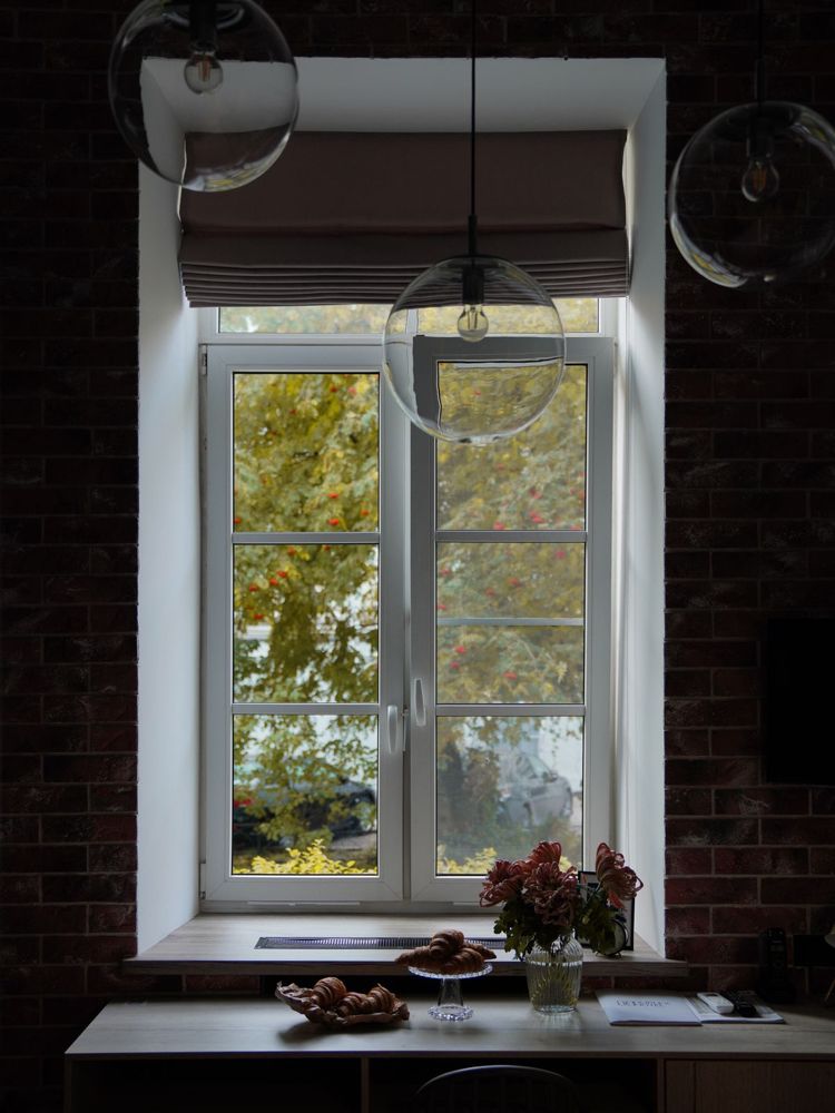 Bright, cozy home interior in Middlebury, CT during the fall season